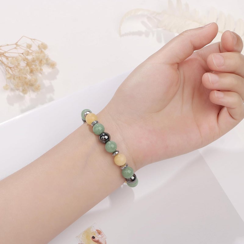Yiyang 13th 16th 18th 21st 25th 30th 35th 40th 45th 50th 60th 65th 70th 75th 80th Birthday Gifts for Women, Natural Stone Bracelet Birthday Gifts for Women Mom Daughter Grandma Sister Coworker - Image 5